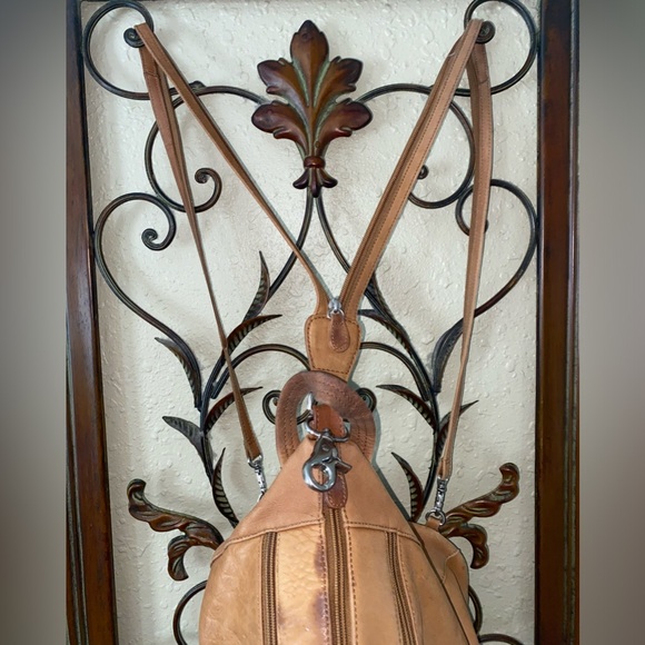 NATURALIZER Leather Hobo Backpack - Picture 6 of 16